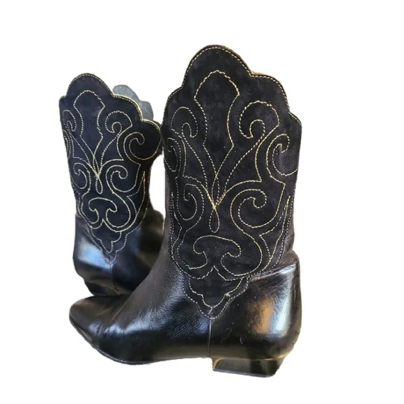 VINTAGE BRUNO MAGLI DESIGNER COWGIRL BOOTS, SZ 39