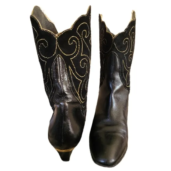 VINTAGE BRUNO MAGLI DESIGNER COWGIRL BOOTS, SZ 39