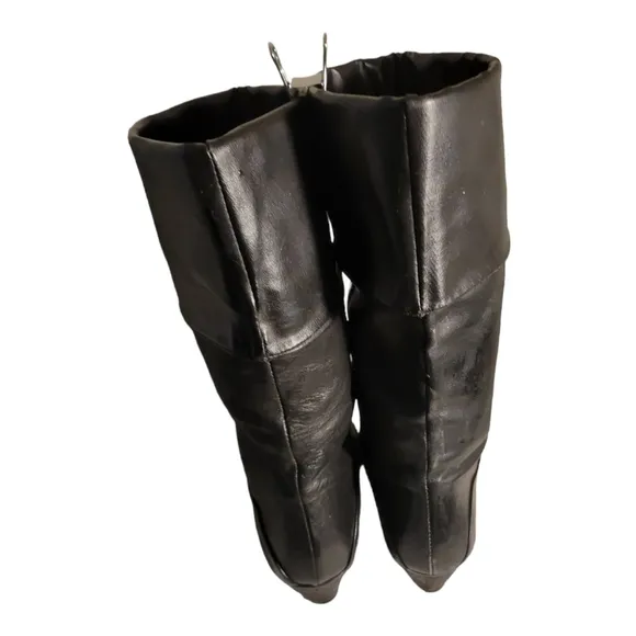 Vintage Calico 80s Convertible Fold Down Boots /Sz 6 Genuine Leather