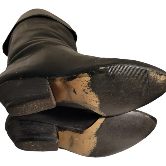Vintage Calico 80s Convertible Fold Down Boots /Sz 6 Genuine Leather