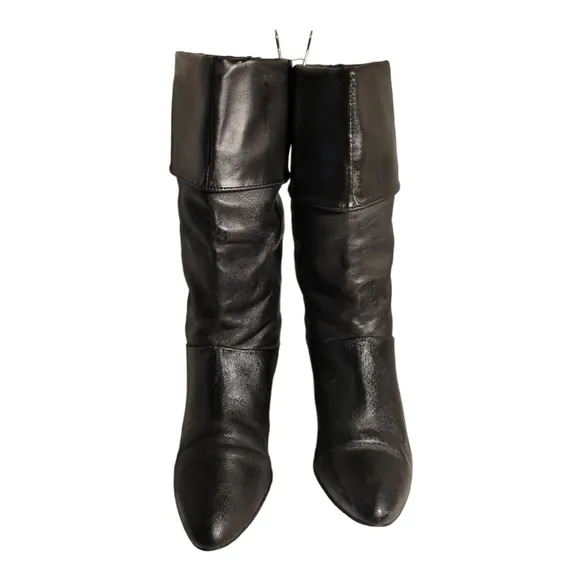Vintage Calico 80s Convertible Fold Down Boots /Sz 6 Genuine Leather