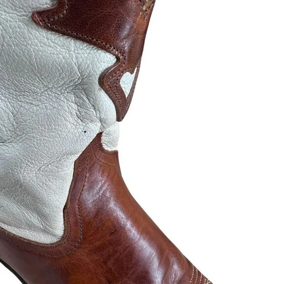 Vintage Code West Women's Western Boots Size 9M Snip‎ Toe Made In USA