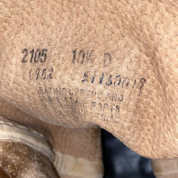 Vintage Cowboy boots, 10.5, solid brown pull-ons, newly re-soled, leather