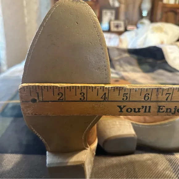 vintage • cowboy boots leather pull tab authentic western 12