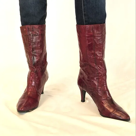 VINTAGE Custom Made in Italy Leather Boots