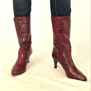 VINTAGE Custom Made in Italy Leather Boots
