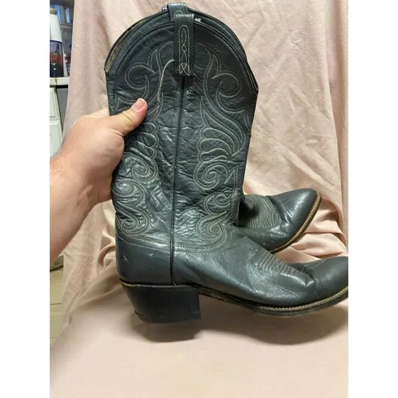 Vintage Dan Post Cowboy Boots Size 9D