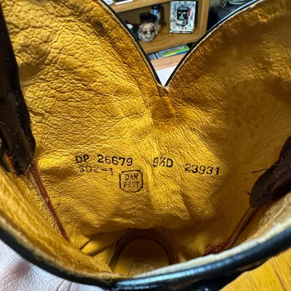 Vintage Dan Post Cowboy Boots Sz 9.5 D