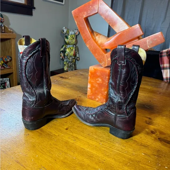 Vintage Dan Post Cowboy Boots Sz 9.5 D