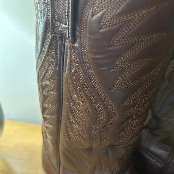 Vintage Dan Post Leather Cowboy Boots