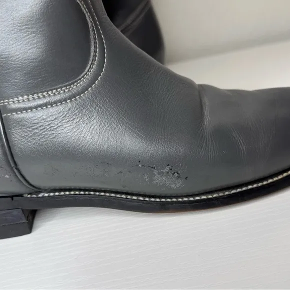 Vintage Diamond J Justin Western Leather Boots Grey Women’s 8.5 B