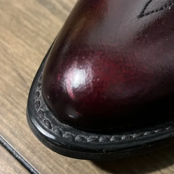 Vintage Dingo burgundy western cowboy boots size 10.5 D