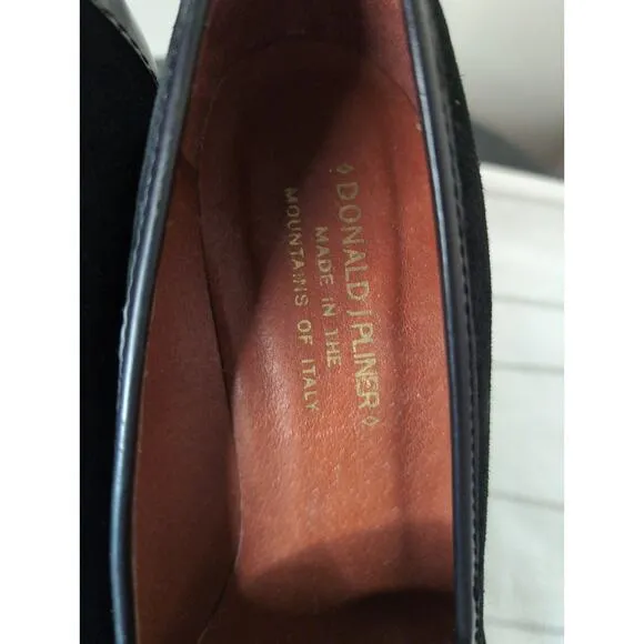 Vintage Donald J Pliner made in Italy chunky preppy wedge heel shoes 7.5