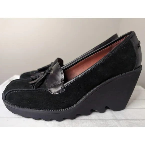 Vintage Donald J Pliner made in Italy chunky preppy wedge heel shoes 7.5