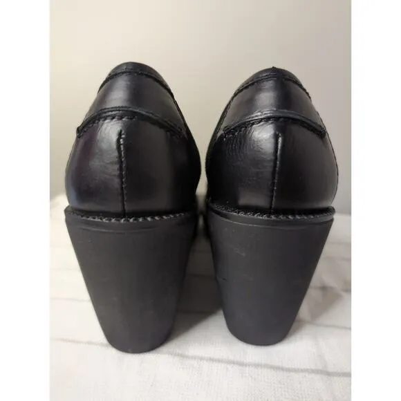 Vintage Donald J Pliner made in Italy chunky preppy wedge heel shoes 7.5