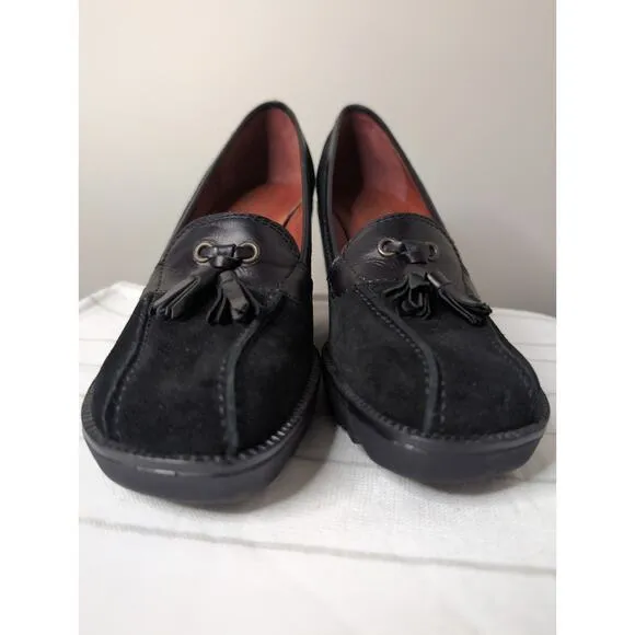 Vintage Donald J Pliner made in Italy chunky preppy wedge heel shoes 7.5