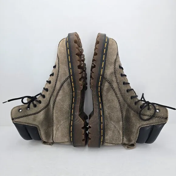 vintage Dr. Martens 90's brown suede chunky Made in England combat boots WMS 7.5