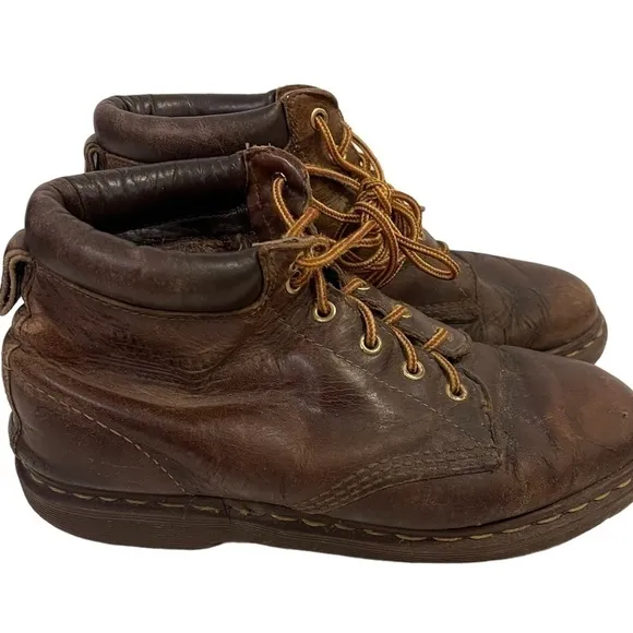 Vintage DR. MARTENS 939 Brown Leather Boots Made In England