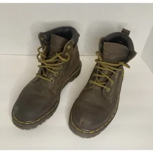 Vintage Dr. Martens Doc England 90's Brown Lug Sole 939 Ankle Boots US 4 Youth