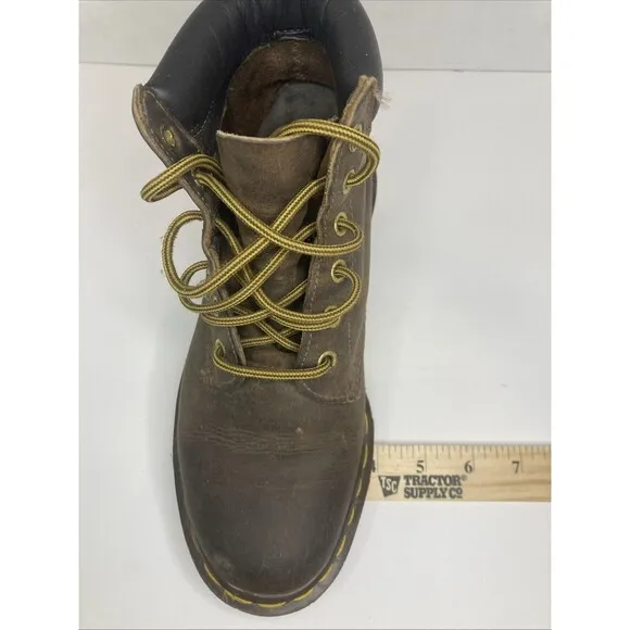 Vintage Dr. Martens Doc England 90's Brown Lug Sole 939 Ankle Boots US 4 Youth