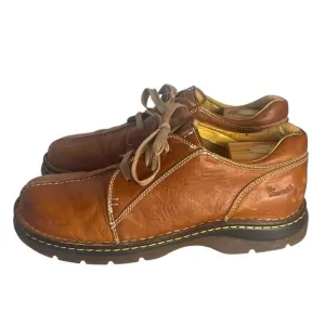 Vintage Dr Martens Oxford Shoes Mens 11 Peanut Brown Leather #8C15 Chunky LaceUp