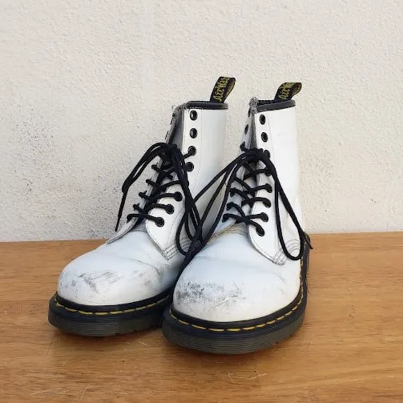 Vintage Dr. Martens White Boots