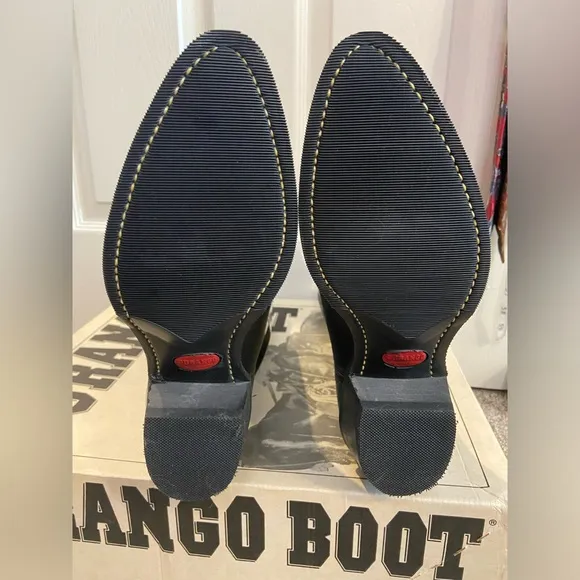 Vintage DURANGO Truck'n Boots Black Leather Western Country USA 7.5D