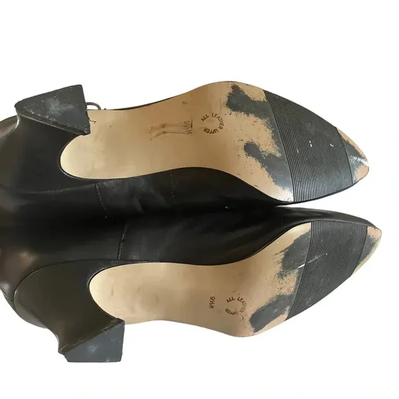 Vintage Edwardian Granny Boots Two Tone 9.5