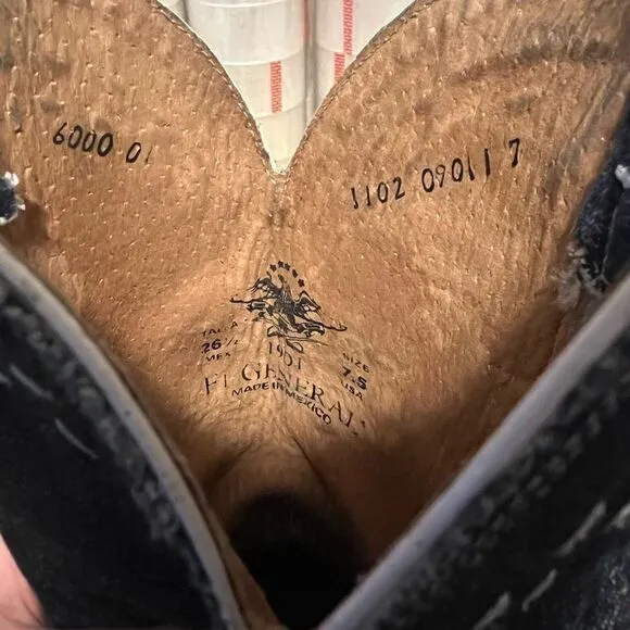 Vintage El General Cowboy Boots