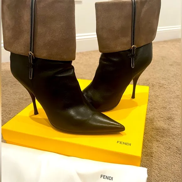 Vintage Fendi Casadei Ankle Boots- Excellent Condition Size 38