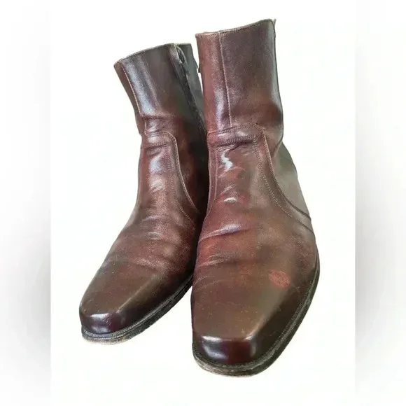 Vintage Florsheim Shoe Men's Ankle Boots 10