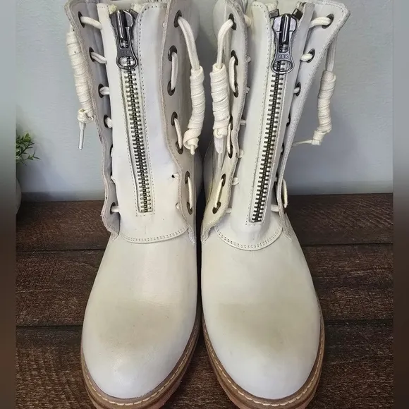 Vintage Foundry Co. Women’s Filo Boots White US Size 6 EU 36