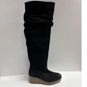 Vintage Foundry Co. Women’s Maisie Wedge Tall Black Boots, Size 9 M