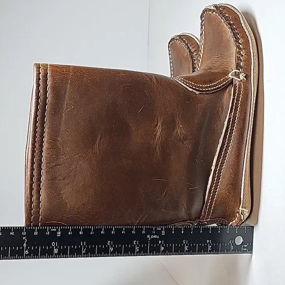 Vintage Frye Boots Moccasins Leather Handmade Bench Crafted Lined Brown 6.5 B
