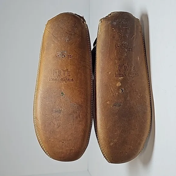 Vintage Frye Boots Moccasins Leather Handmade Bench Crafted Lined Brown 6.5 B