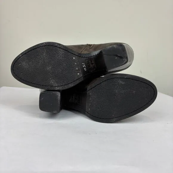 Vintage Frye Patty Artisan Heel Bootie Boots Women's 7.5 M Zip