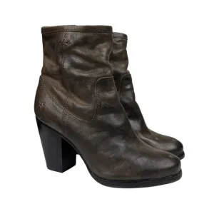 Vintage Frye Patty Artisan Heel Bootie Boots Women's 7.5 M Zip