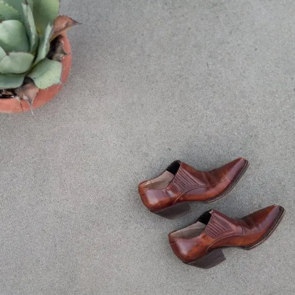 Vintage Handmade Mexican Ankle Boots