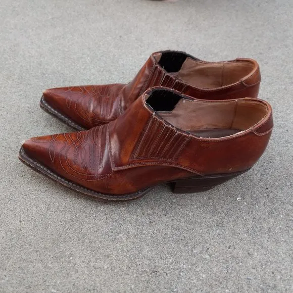 Vintage Handmade Mexican Ankle Boots