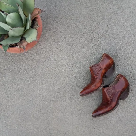 Vintage Handmade Mexican Ankle Boots