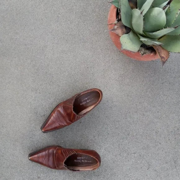 Vintage Handmade Mexican Ankle Boots