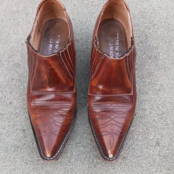 Vintage Handmade Mexican Ankle Boots