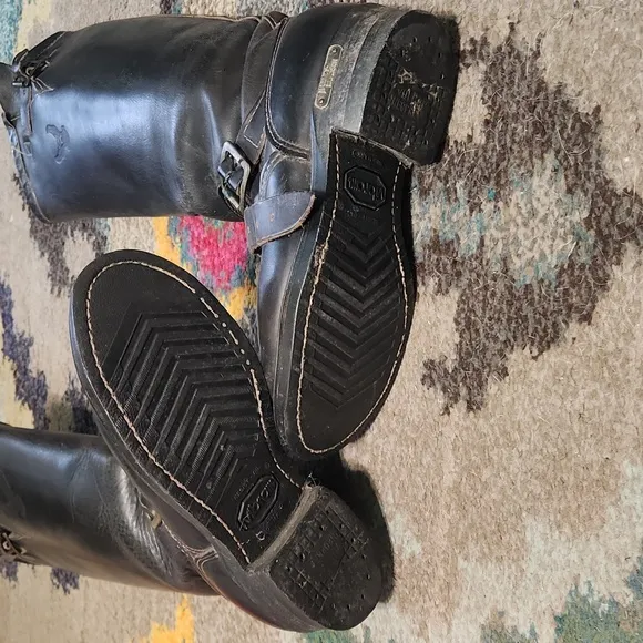 Vintage Harley Davidson Engineer Motorcycle Boots