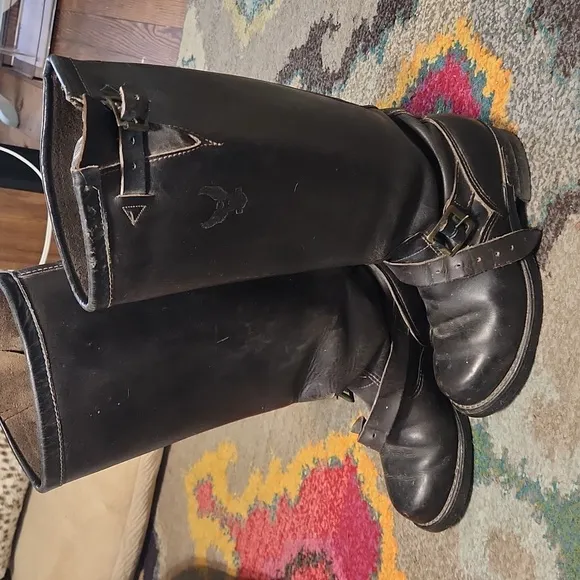 Vintage Harley Davidson Engineer Motorcycle Boots