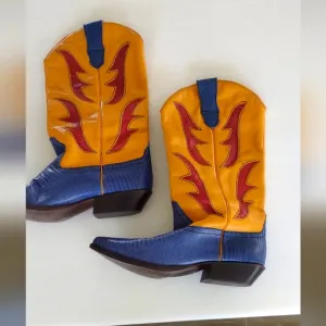 Vintage Hunt Club Colorful Cowboy Boots