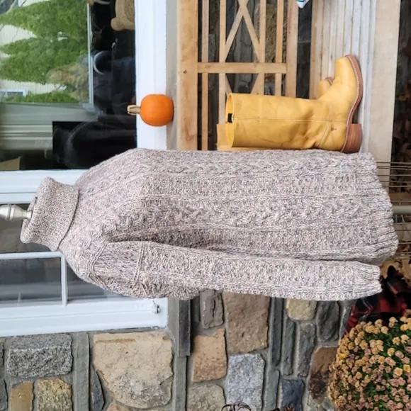 Vintage Ireland handcrafted  Quills  Woolen Market sweater tunic dress