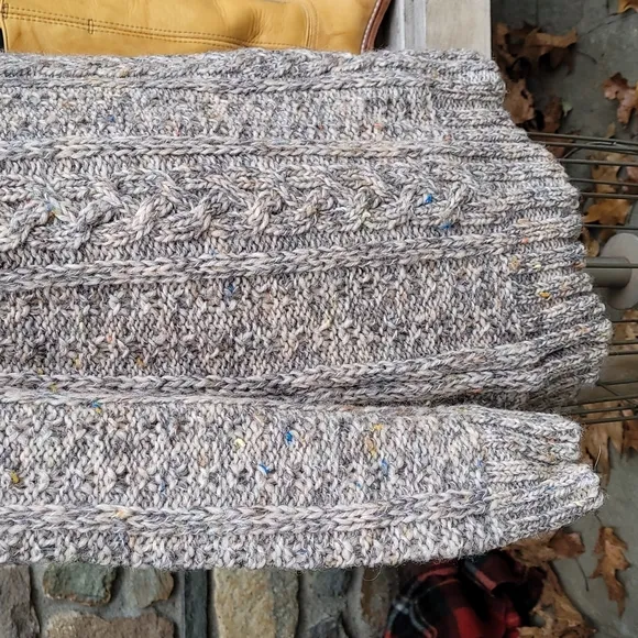 Vintage Ireland handcrafted  Quills  Woolen Market sweater tunic dress