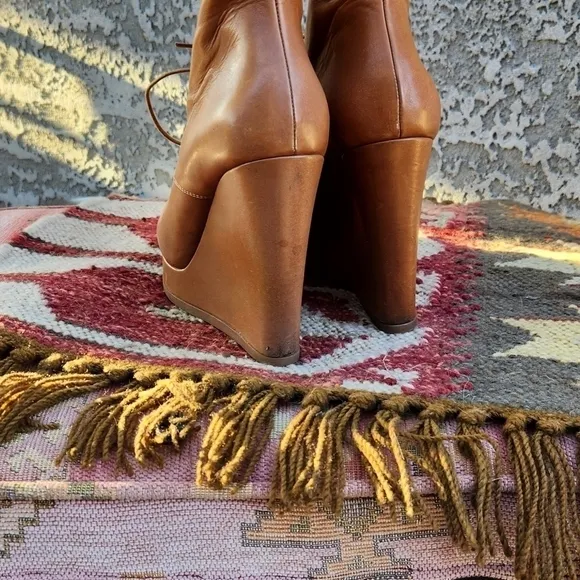 VINTAGE JIL‎ SANDER LEATHER LACE UP BOOTS Up Boots