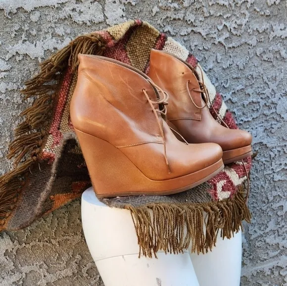 VINTAGE JIL‎ SANDER LEATHER LACE UP BOOTS Up Boots
