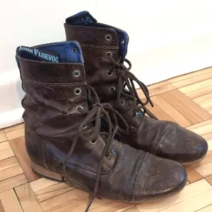 Vintage John Fluevog Leather Radio Boots Size 7